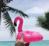 INS PVC Uppblåsbar Flamingo Drinks Cup Holder Pool Cartoon Floats Floating Drink Cup Stand Ring Bar Coasters Floatation Children B6050595