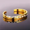 Chainspro Two Tone Gold Color Bangles For Women Fashion Jewelry Wholesale Multi Layer Simple Style Cuff Bracelets Bangles H212 240117