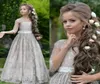 princess flower girls dresses teenager for wedding lace appliques ball gowns tulle long sleeves flower girl dress for s1487604