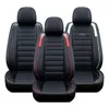 Car Seat Covers 11PCS 5 Seats Automobiles Protector Deluxe PU Leather Front Rear Full Set SUV Truck Cushion