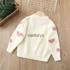 Pelover Lawadka 2-6 años suéteres de punto para niños Amor Pearl Kids Girls Sweater Clother Winter Winter Autumn Soft Baby Knited Knitting 2022 H240508