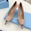 Sandals dress shoes High heels exquisite single shoes triangle elegant pointy wedding party shoes simple solid color all match designer high sense