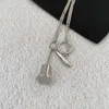 Ontwerper mode loews Luxe sieraden Jia. Minimalistische windgong zegel hanger ketting eenvoudige straatbom mode Veelzijdig kan worden gemaakt in truiketen