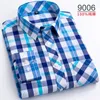 Plus size s8xl camisas masculinas manga longa moda algodão macio confortável fino xadrez vermelho jovem casual camisa social roupas 240117