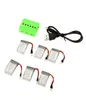 6pcs 37v 240mAh 300mAh 380mAh 500mAh Lipo Hubsan için Pil X4 H107 H107L H107C H107D RC Quadcopter, x6 Charger4916825 ile