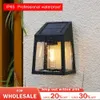 Luz solar ao ar livre jardim luz solar lâmpada de parede casa villa varanda luz de parede terraço decorativo atmosfera luzes energia