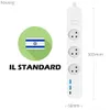 Power Cable Plug WIFI Tuya App Israeli Plug Power Strip Extension Socket USB Type-C Charging Smart Board Remote Control Works with Google Alexa YQ240117