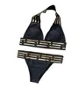 Bikinis Womens Swimsuits Swim wear Set Beach Bathing Two piece set bikini Wind Swimwears Female Classical Swimwear1664360