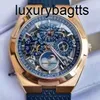 Luxury Vacherosconstantinns Watch Swiss Watches Automatic Zongheng Four Seas Series 4300V120RB642 Rose Gold Ultra Thin Hollow Eternal Calendar Mens Business and