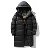 Men's Down Parkas Down Jacket Winter New Black and Gold Men's and Women's Hooded Short Bread Jacket Warm White Duck Down Jacket Trend