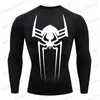 Men's T-Shirts 2099 Sports Top Quick Dry Men's Compression Shirt Long Sleeve Second Skin Gym Workout Short Fitness Running T-Shirt Men Wear T240117