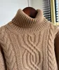 Womens Sweaters Autumn and Winter loro Turtle Collar Cashmere Brown Sweaters piana