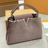 Women Designer Handbags Luxury Tote Bag Capucines Fashion Shoulder Bags Female Crossbody Bag Brand Purses Velvet Cross Body Bag 4 Colors