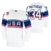 2022 Beijing Winter Ice USA Hockey Jerseys Johnny Gaudreau Patrick Kane Max Pacioretty Dylan Larkin Jack Eichel Auston Matthews Jack Hughes