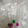 Brûleur à mazout en verre Pipes à fumer 4 pouces Pipe en verre incurvée Pyrex Tube de fumée coloré main claire brûlant des ongles Jumbo bols transparents pour les fumeurs en gros