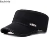 Casual Men039S Flat Top Hat Outdoor Sun Hats Old Washed Military Cap Simply Women039S Atlantis Cuba Wide Brim4199808