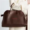 The Row Soft Margaux 15 Tote Bag Auturt/Winter Larmic Capifice Commuter Handheld Women'sBag Teuq