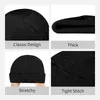 Baretten Rechts Vintage Republikeinse Beanie Hoeden Warme Dikke Kabel Gebreide Muts Slouchy Skull Cap Voor Dames Heren Zwart