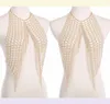 Mode Boho Imitation Pearls Full Body Chain Bar Statement Tassel Pendant Charm Dress Sexy Nightclub Party Jewelry T200508222A8063946