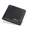 Fashion Men's Short Wallet Korean Lychee Grain Open Mouth Money Clip Simple Card Bag 020224a