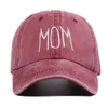 Casquettes de baseball Papa maman broderie casquettes de Baseball hommes femmes rétro lavé coton Snapback papa casquettes Sports de plein air visière chapeau de soleil YQ240117