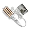 Profesjonalne narzędzia do włosów Curling Iron Triple Barrel Hair Styler Warem Warem Stylowe Stylowanie włosów Curler elektryczny 240117