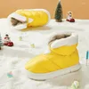 Kapcia aroll kobiety zimowe pchodły kolor wodoodporne bawełniane buty śnieżne na zewnątrz wyściółka wygodne ciepłe buty