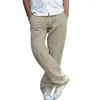 Pantalon pour hommes 2024 décontracté ample grande couleur unie polyvalent printemps et automne personnalité de la mode simple