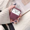 Casos de telefone celular para AirPods 1 2 Boite Matte Arenito Bonito Doce Cor Fone de Ouvido Capa Air Pods Proteção Luxo Hard PC Acessórios YQ240117