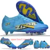 Send Bag Quality Soccer Boots Zoom Vapores 15 Elite SG Metal Spikes Knit ACC Football Cleats Men Mbappe CR7 Soft Ground Comfortable Trainers outdoor mens Soccer Shoes