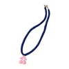 Pendentif Colliers Collier de perles de verre Cherry Eye Catching Bijoux exquis