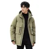 Parkas en duvet de canard blanc pour hommes, doudoune d'hiver épaisse, coupe-vent et chaude pour l'extérieur, nouvelle collection de sport