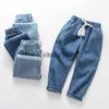 Jeans Lawadka Summer Thin Kids Boys Girls jeans broek katoen kinderen jongen meisje broek casual denim hoge kwaliteit leeftijd voor 2-10 jaar H240508