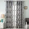 Napearl estilo europeu moderno jacquard janela cortina de luxo semi blackout painel preto marrom sala estar 240116