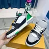 Дизайнерская повседневная обувь Fashion Formal Shoes Pure Trainer Lvity Luxury Embessed Trainer Men Retro Sports Shoune Осуренная кожаная джинсовая джинсовая лока