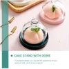Dinnerware Sets Glass Cake Dome Round Clear Cover Protective