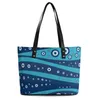 Sacs de soirée 0 Evil Eye Wave Sacs à main Dames Turc Amulette Sac fourre-tout Élégant Ceinture d'épaule extérieure Conception graphique PU Cuir Plage