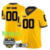 2024 Michigan Wolverines Football Jersey Rose Bowl Patch 17 Braiden McGregor 78 Kenneth Grant Kris Jenkins James Turner Michigan Maillots cousus sur mesure