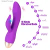 Outros itens de beleza para saúde 10 frequências para mulheres coelho duplo vibrar ponto G vibrador clitóris estimulador adulto vagina massageador Q240117