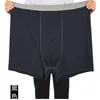 Underbyxor plus storlek 10x underkläder män boxare para boxershorts 13xl shorts manlig bambufiber lösa mjuk stor stor bomull