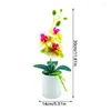 Decoratieve Bloemen Kunstmatige Vlinder Orchidee Ingemaakte Set Bloem Bonsai Huis Tuin Wieden Chritmas Decor Jaar Phalaenopsis