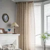 Boho Floral Semi-Blackout Windows Crochet Tassel Curtain Polyester Cotton Linen Blend For Bedroom Living Room Bohemian Curtain 240117