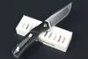 Wysokiej jakości M7702 Flipper Solding Knife 8CR14MOV Satin Tanto Blade Black G10 ze stalowym blachy Łożysko kulkowe Szybkie otwarte noże noże EDC
