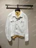 Diseñador Chaquetas para hombre Primavera Kiton Algodón Casual Chaqueta de mezclilla blanca para hombre Ropa de abrigo de manga larga