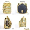 Bolsas al aire libre Bolsa de honda táctica Caza militar Accessori Edc Shoder impermeable para hombres Cordura Tela Durable Cam Pack Drop Entregar Dhab6