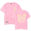 Herren T-Shirts DannyLux Butterfly T-Shirt 2024 Konzert Merch Druck runden Hals Unisex Trendy Tees Casual Short Sleeve Top