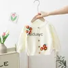 Pullover 1-5Y Kids Girls Knitted Cardigan Sweater Coats Fashion Print Children's Clothing For Girls Outerwear Winter Clothes Sweatshirt H240508