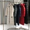 Monclears chaqueta estilo famoso diseñador de lujo mujeres chaquetas de plumas letras bordadas canadiense invierno con capucha gansos abrigo al aire libre ropa larga de mujer 44 montre
