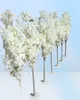 Dekoracja ślubna 5 stóp wysoki 10 Palelot SLIK sztuczny wiśniowy kwiat drzewo Roman kolumna prowadzi na imprezę weselną w centrum handlowym 9729381