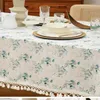 Table Cloth 2024 Pastoral American French Tablecloth Dining Coffee Net Red Guest Room Rectangular Retro Home